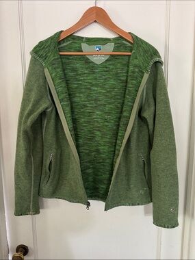 Kuhl Green Hooded Zip Jacket